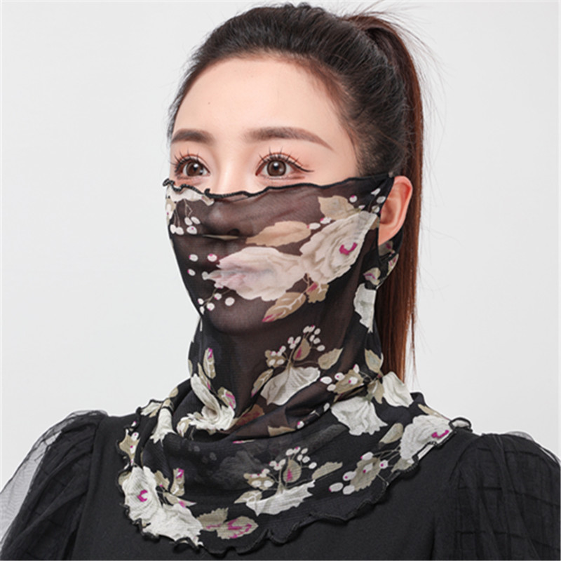 冰丝围脖韩版气质夏季防晒防尘