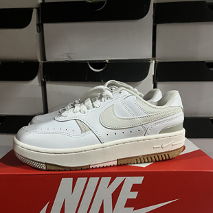 皮革 舒适百搭 防滑减震耐磨 Nike 儿童板鞋 Force 低帮 Gamma