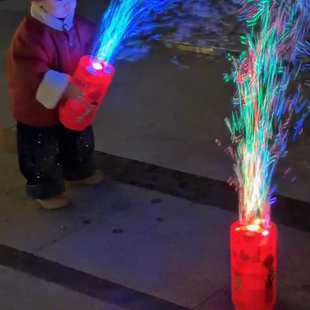 烟花泡泡机新年玩具发光音效婚礼礼花电动吹泡泡儿童过年玩具2026