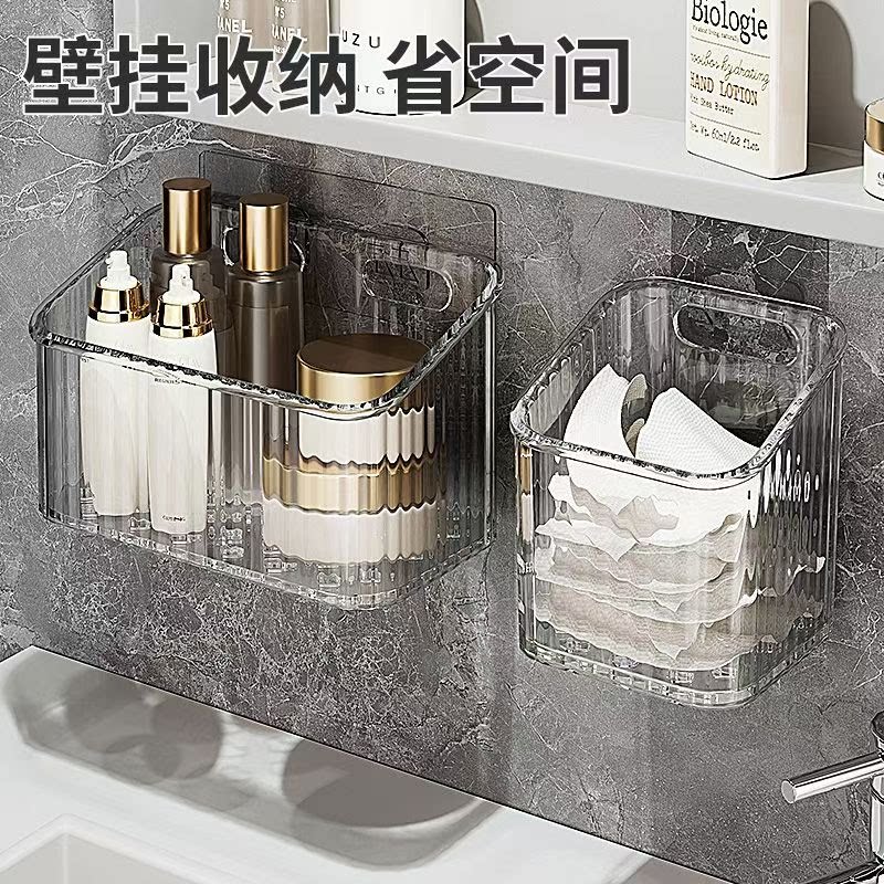 废弃二次洗脸巾收纳盒壁挂卫生间用过的棉柔巾擦脸巾多功能置物架