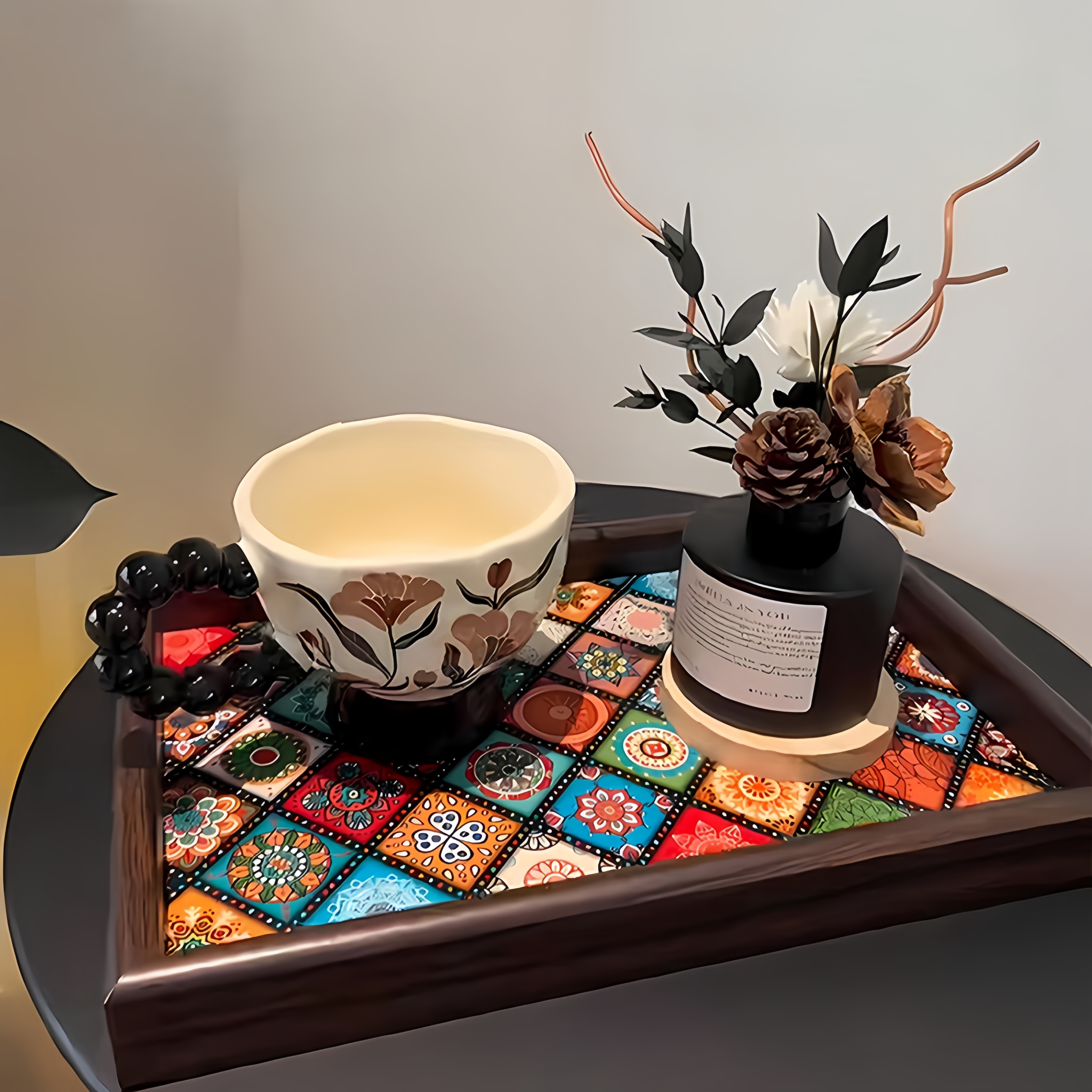 大款高档复古茶盘珠宝收纳