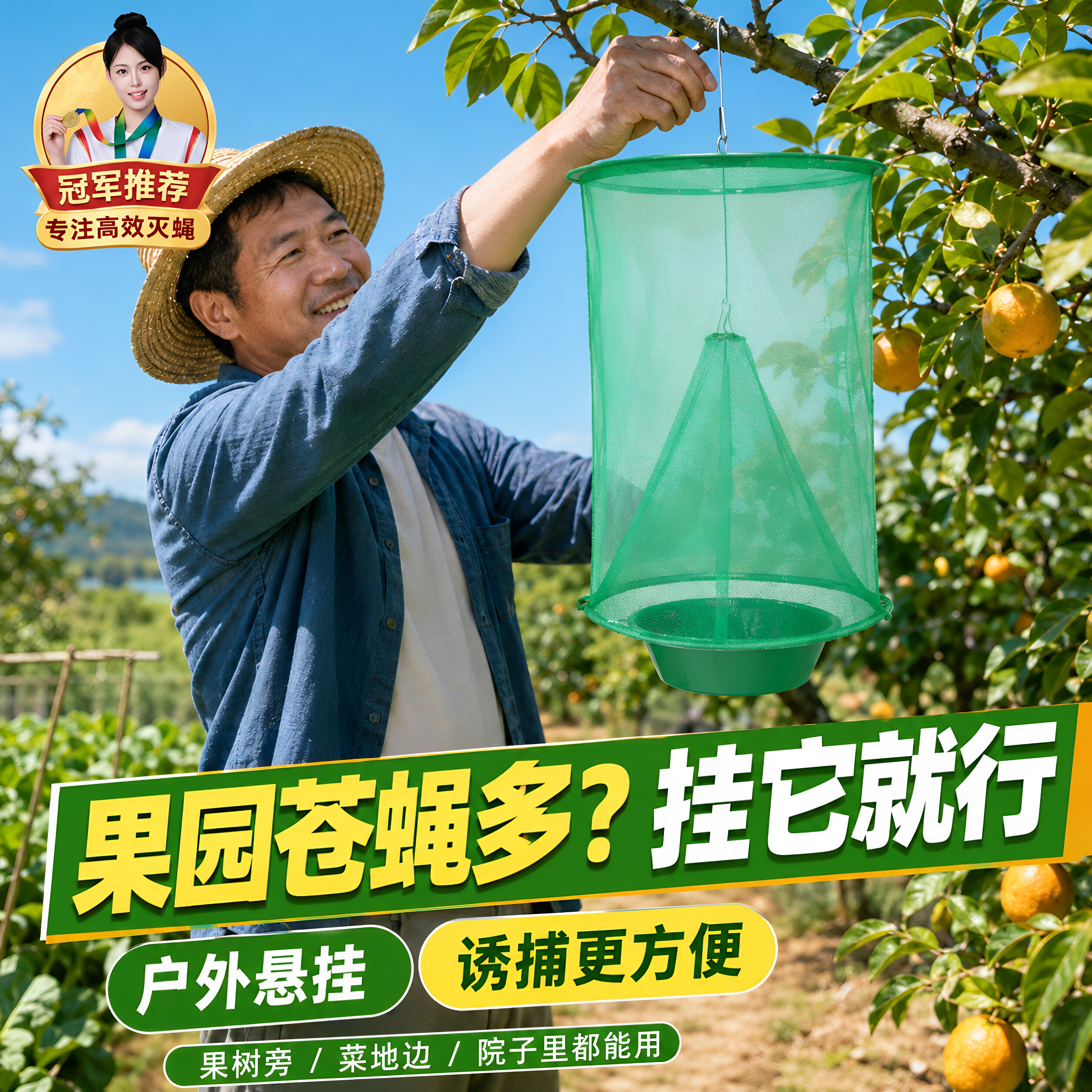 户外绿化诱捕马蜂网罩