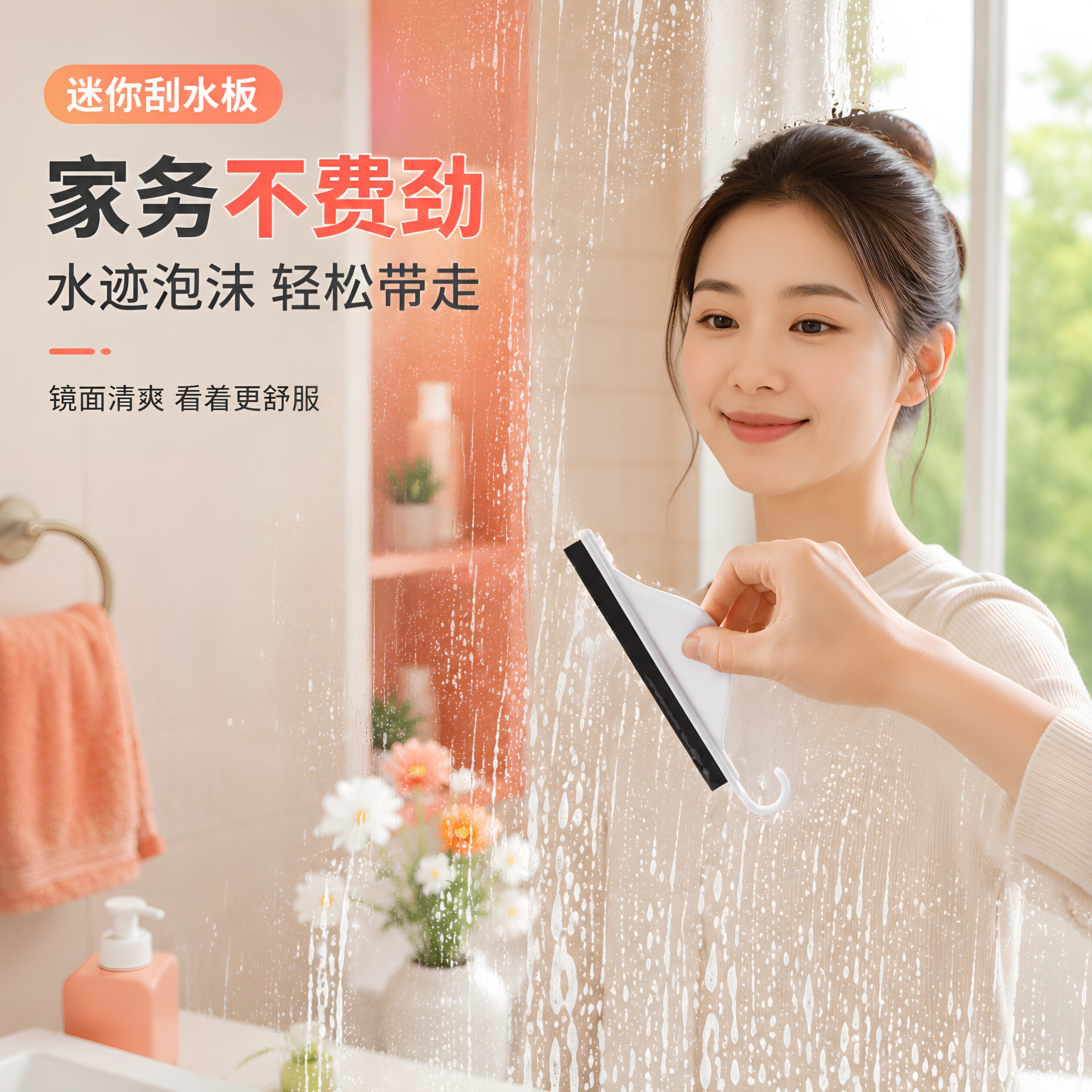迷你刮水器卫生间镜玻璃除雾