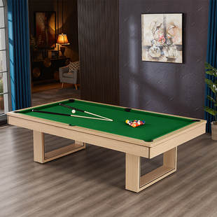 标准型台球桌家用室内美式 黑八家庭成人多功能乒乓球三合一桌球台