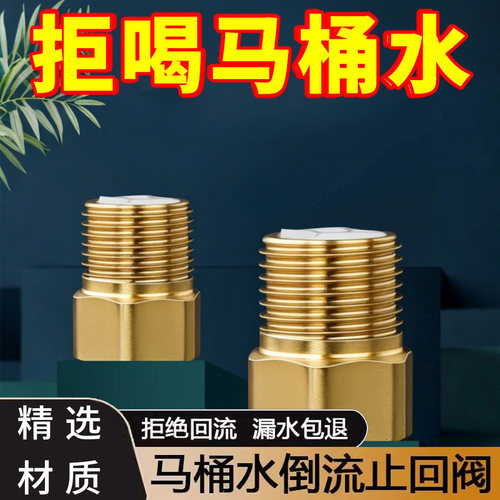单向止回阀卫生间水管马桶防反水回水4分止逆阀热水器水表逆止阀
