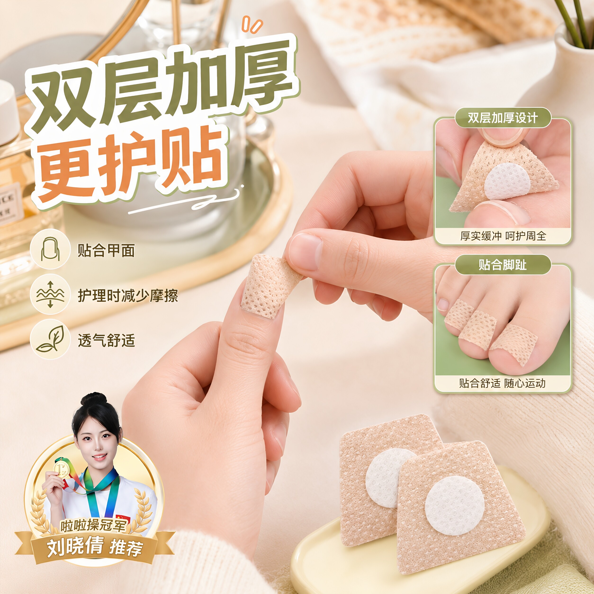 灰指甲保护套防水防蹭亲肤透气