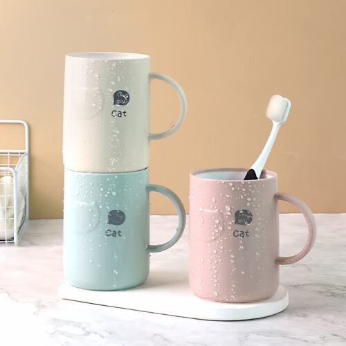 北欧漱口杯漱口杯家用刷牙杯子情侣一对简约刷牙套装情侣牙刷杯子