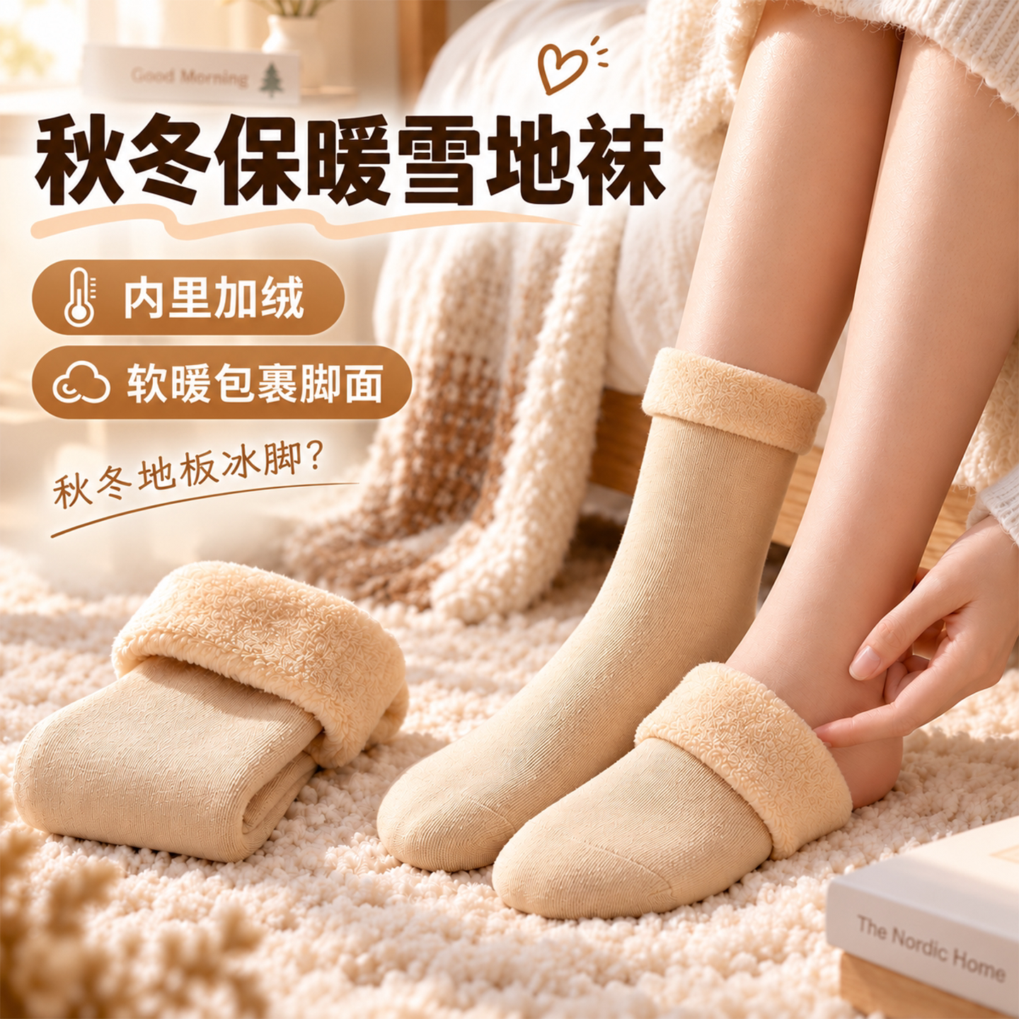 雪地袜冬季保暖防冻防寒