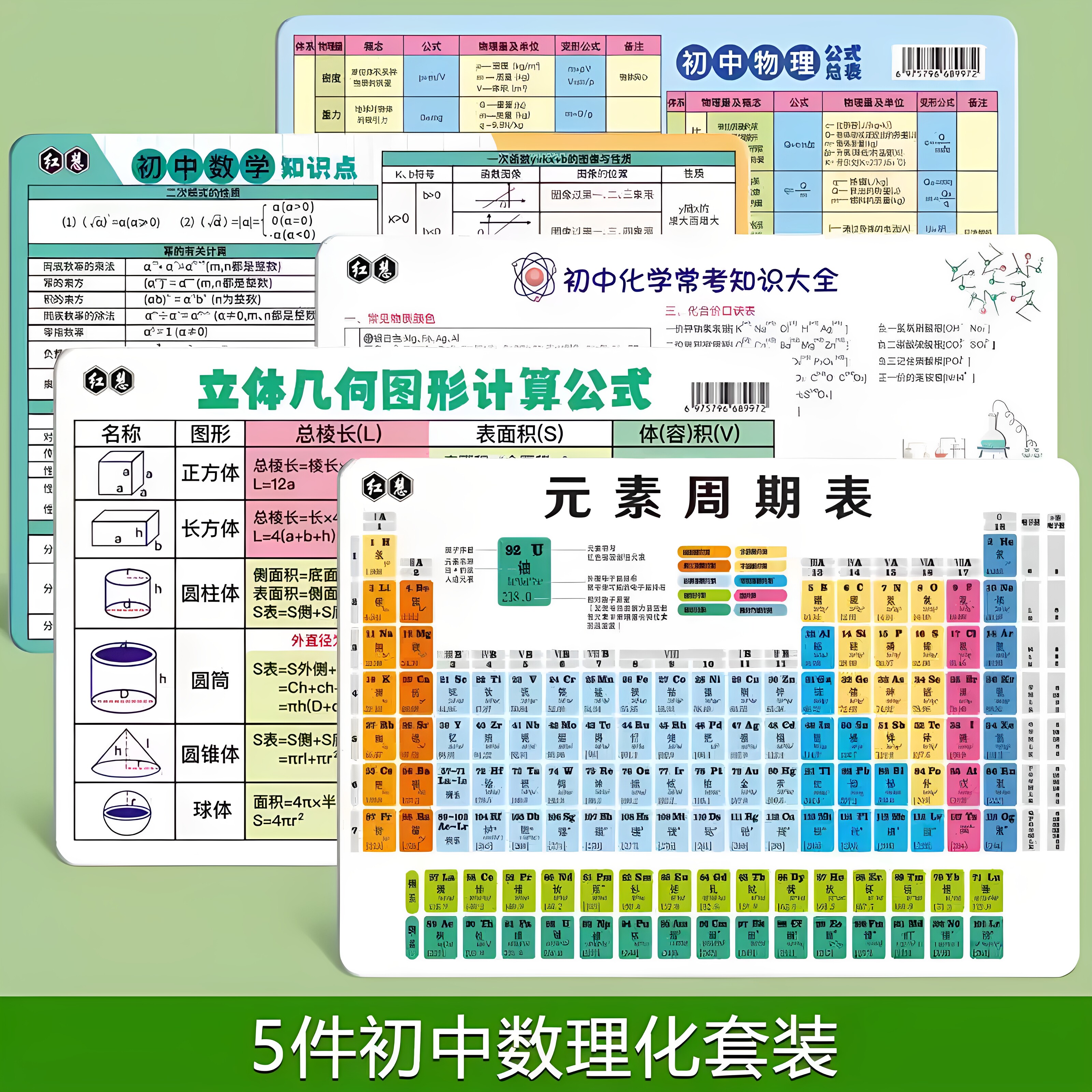 初中英语物理化学知识点归纳卡片