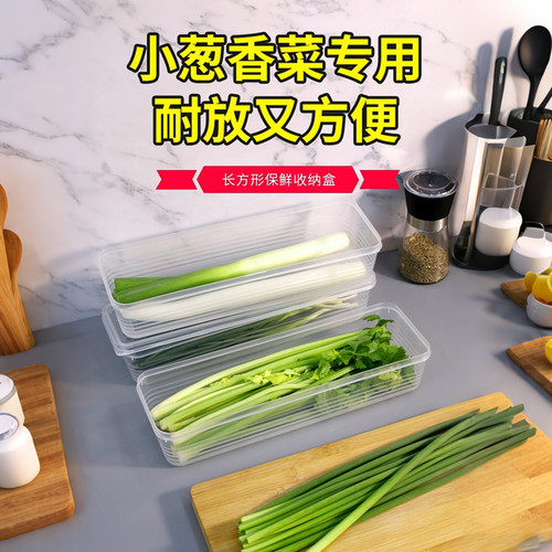保鲜盒大小葱香菜芫荽整根姜蒜面条鸡蛋收纳整理盒冰箱适用
