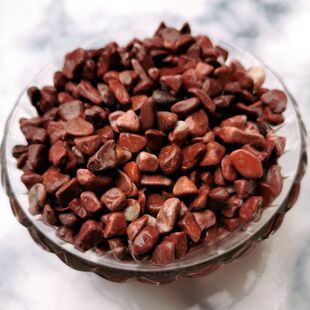 天然鸡血红原石鱼缸造景水族箱装饰胭脂红石头小白石头水磨石原料