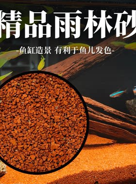 雨林沙南美沙精品鱼缸底砂热带鱼三湖慈鲷七彩雷龙凤尾鱼用造景沙