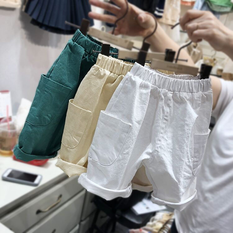 夏装韩版童装爆款 男女童韩范休闲百搭夏天遮膝盖七分裤