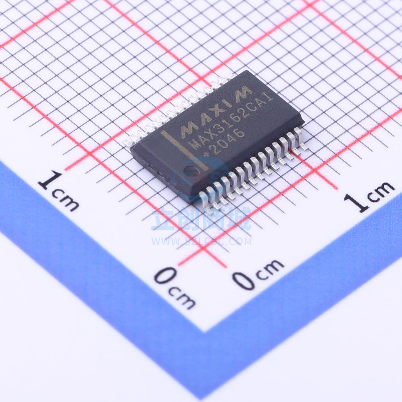 多协议收发器 MAX3162CAI+T SSOP-28 MAXIM 全新原装进口