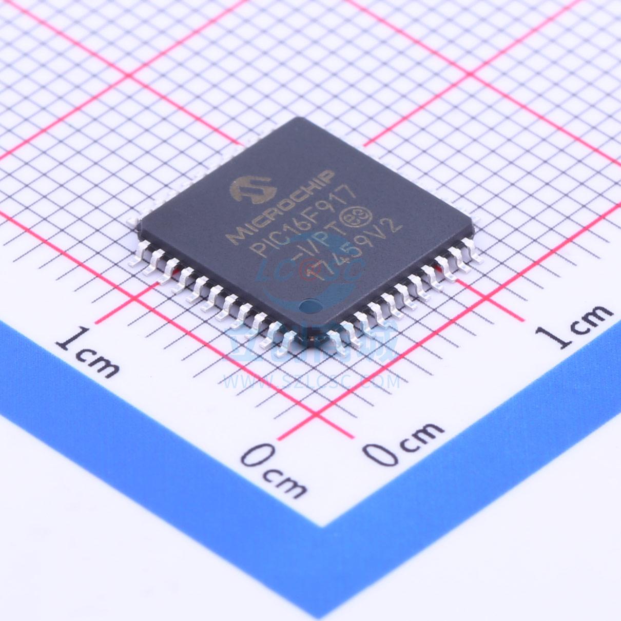 单片机(MCU/MPU/SOC) PIC16F917-I/PT TQFP-44_10x10x08P 全新原