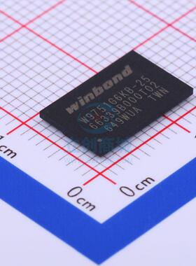 DDR SDRAM W9751G6KB-25 WBGA-84_8x12.5mm WINBOND(华邦)