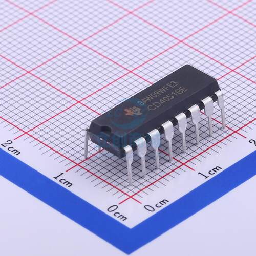 模拟开关/多路复用器 CD4051BE DIP-16 TI()