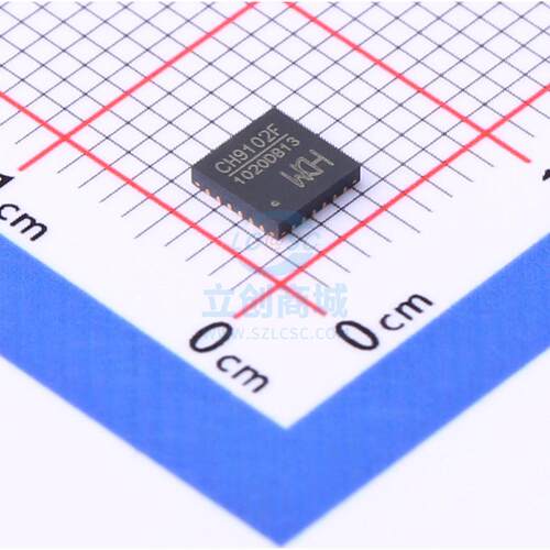 USB芯片 CH9102F QFN-24(4x4) WCH(南京沁恒)