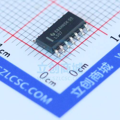 缓冲器/驱动器 SN74LS07DRG4 SOIC-14_150mil TI 全新原装进口