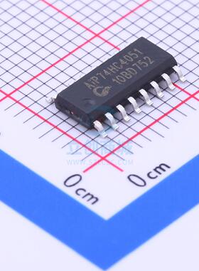 模拟开关/多路复用器 AIP74HC4051 SOP-16_150mil I-CORE(中微爱