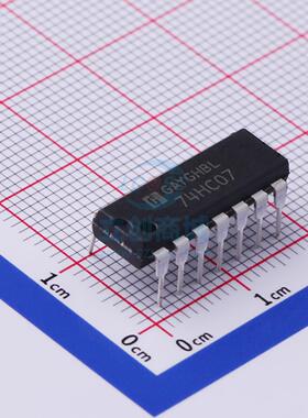 缓冲器/驱动器 74HC07N DIP-14 HGSEMI(华冠)