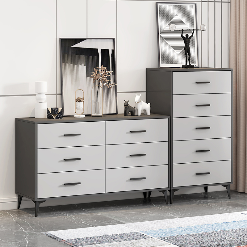 轻奢实木五斗柜卧室收纳多层抽屉储物柜小户型简约现代客厅五斗橱