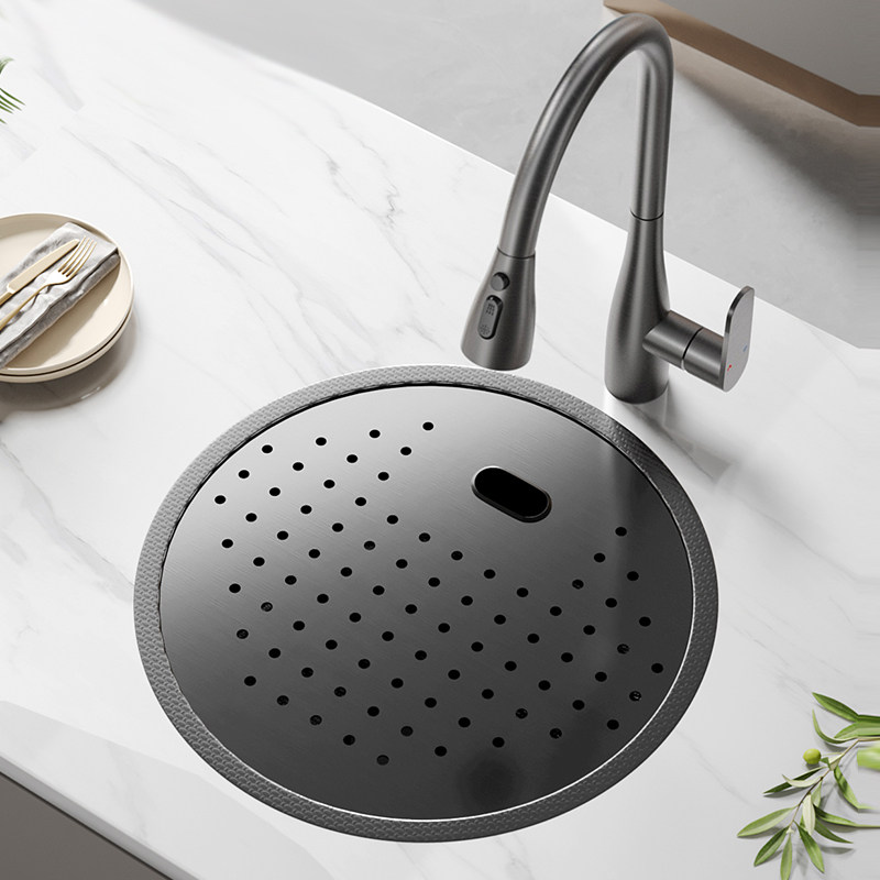 东鹏隐藏式圆形水槽台下带盖吧台西厨中岛不锈钢洗菜盆奶茶店房车,家装主材,水槽套餐,淘宝优惠券,粉丝福利购,淘宝优惠卷