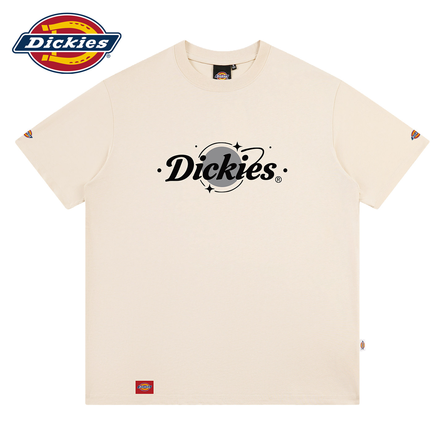 Dickies迪克斯短袖男士夏季2026新款宽松纯棉t恤设计感五分袖上衣