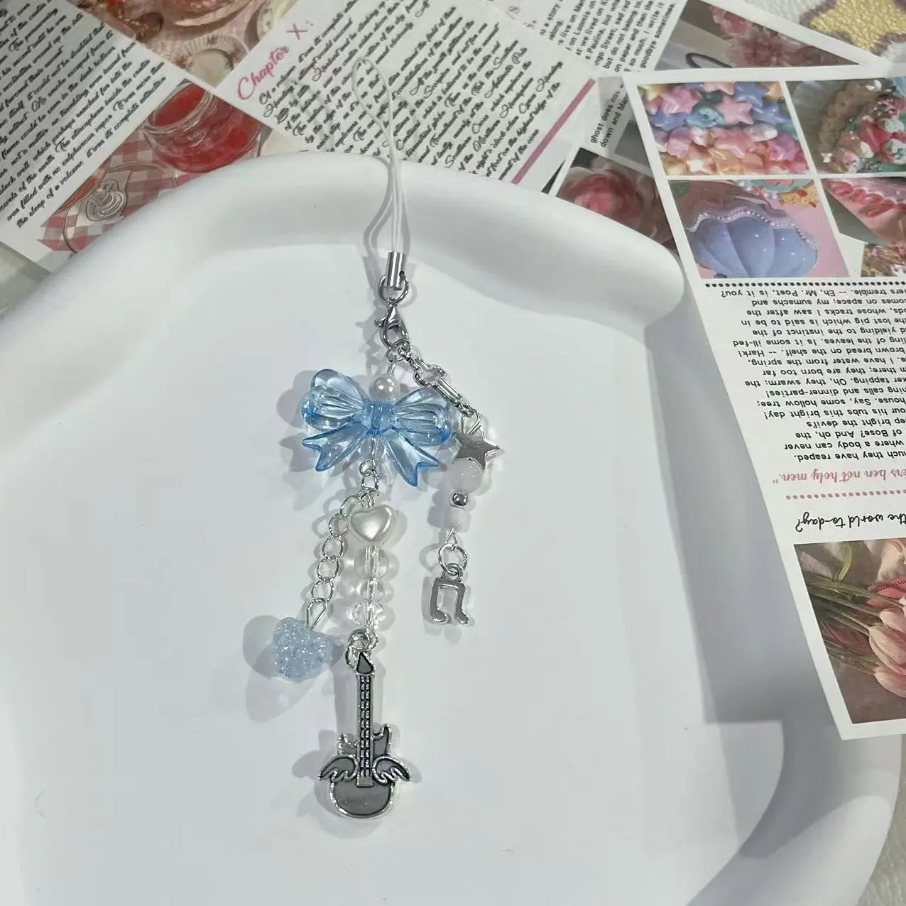 【蓝翅膀吉他】咕本链ins包包链手机挂链钥匙扣挂绳CCD挂件小众甜