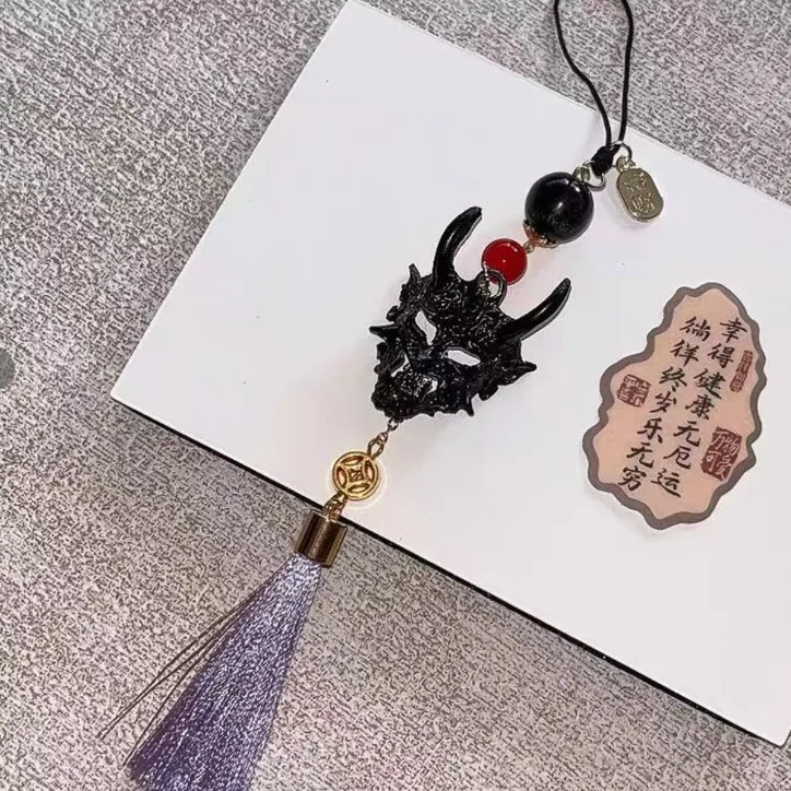 【黑色恶魔头阿厌印象包挂】手机链咕本链卡册梦人间挂链挂饰流苏