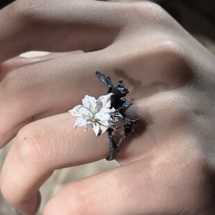 《双相情感障碍》概念设计戒指 黑白双色曼陀罗