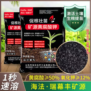 进口以色列海法矿源黄腐酸钾土壤活化剂促生根调酸碱水溶肥料正品