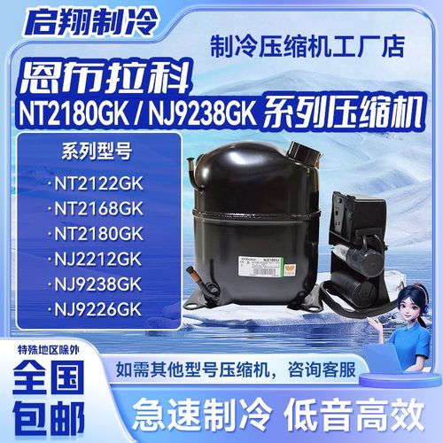 NT2180GK/9226/9232E/NJ9238GK/2192/NT2212全新恩布拉科压缩机~