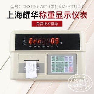 上海耀华XK3190-A9+A9P仪表称重显示器A9打印仪表电子秤地磅仪表