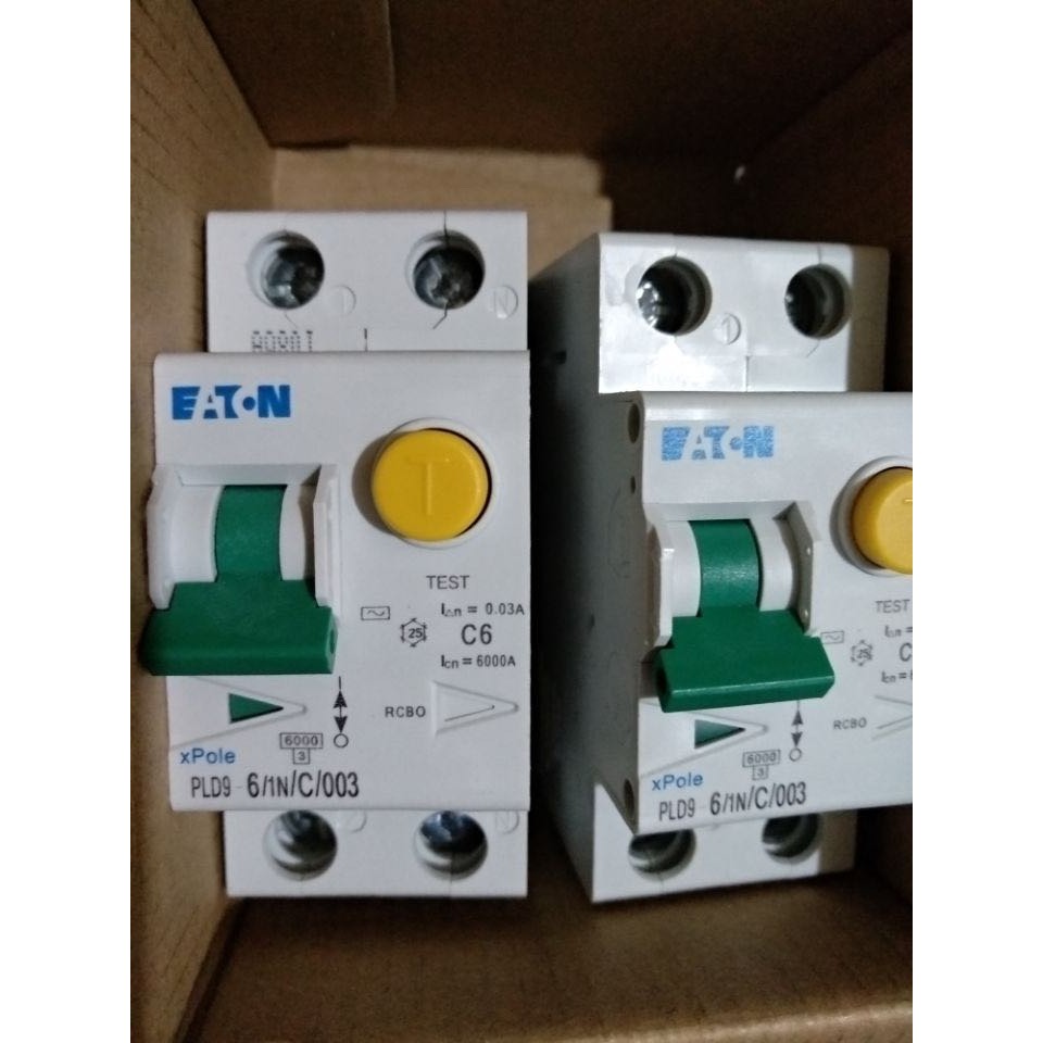 全新伊顿金钟穆勒漏电保护断路器 EATON PLD9-6/1N/C003 空气开关