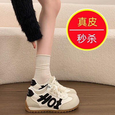 春季新款校园风德训鞋女百搭轻便