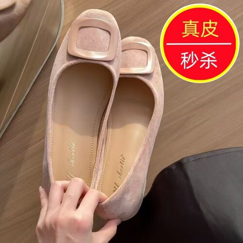 真皮内增高法式玛丽珍单鞋不累脚