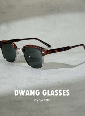 眉线半框复古偏光男女太阳镜