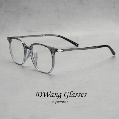超轻TR90材质10克细边复古眼镜