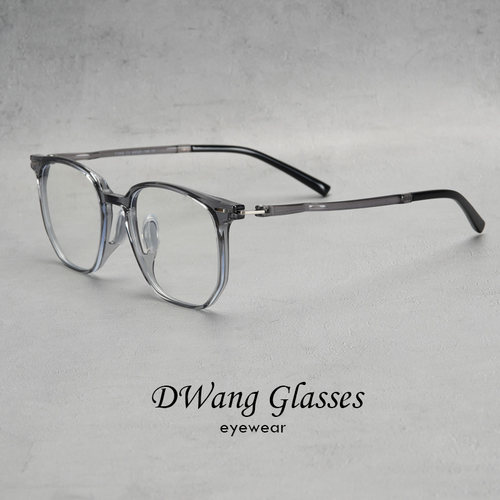 超轻TR90材质10克细边复古眼镜