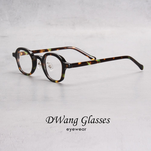 小框秀气男女复古文艺风板材眼镜