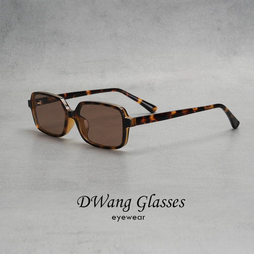 方框纯平尼龙镜片防紫外线太阳镜