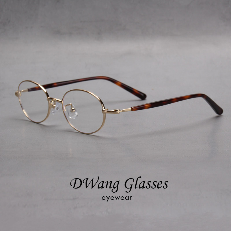 椭圆金属民国风男女眼镜