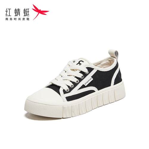 B4100502撞色系带休闲小白鞋百搭