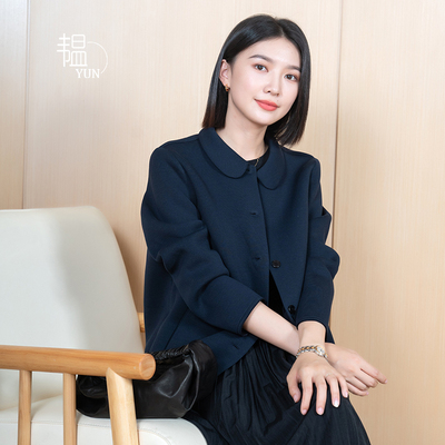 韫简约短款人造丝百搭西装