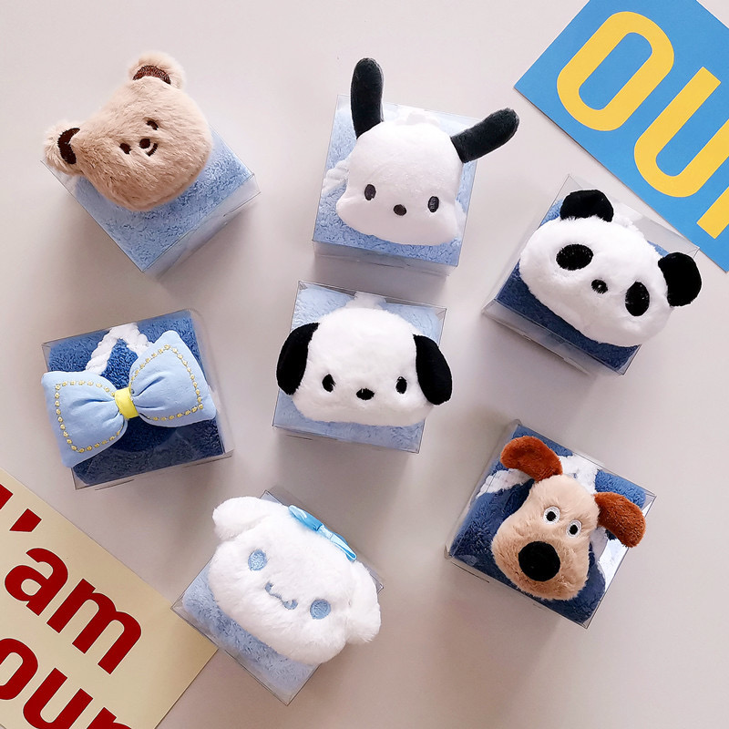 伴手礼卡通毛巾擦手巾挂巾结婚