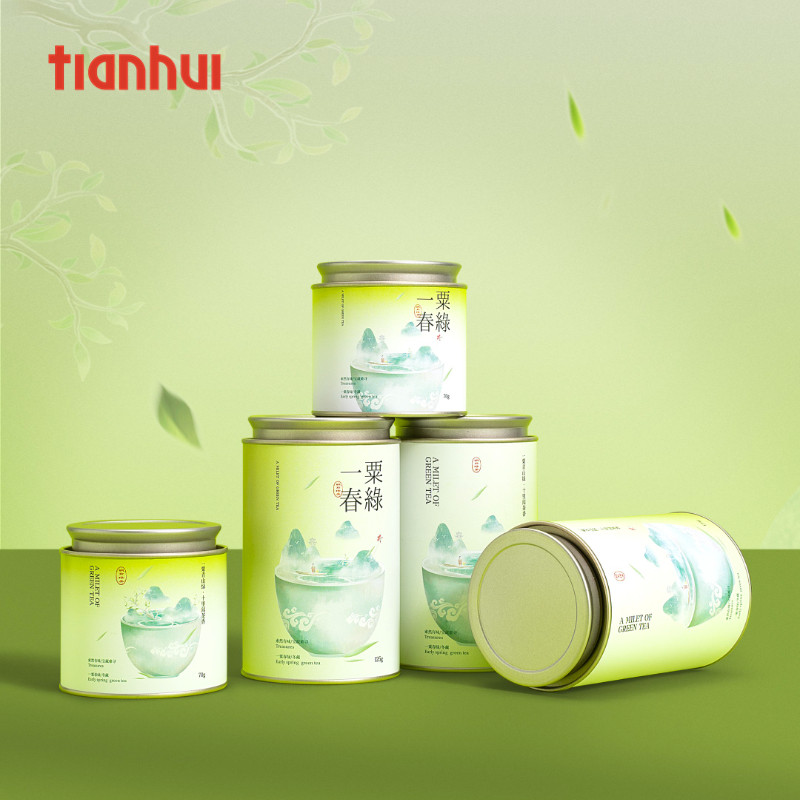 天汇绿茶密封茶叶罐春茶包装空罐
