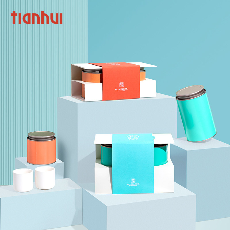 天汇茶叶罐包装茶盒茶叶空礼盒白茶密封罐礼品盒空盒茶包装盒定制