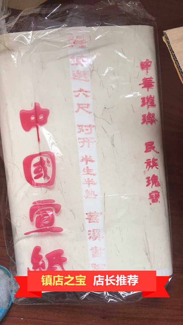 半生半熟国画空白扇面经书新款白色宣四尺对开书法练习毛笔字宣纸