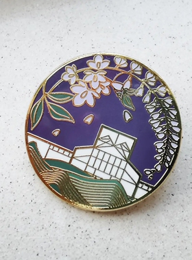 苏州博物馆紫藤金属徽章